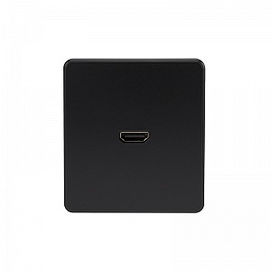 Розетка ROUND HDMI с/у оникс KRANZ