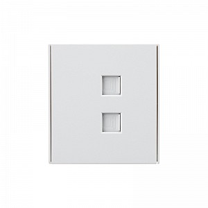 Розетка STRONG компьютерная двойная RJ45+RJ45 кат6 с/у жемчуг KRANZ