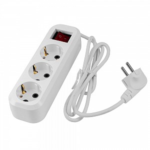 Купить Volsten SR 3x5-ZDV (э/удл. Р16-012, с/з, выключ., 3 гн. 5 м., 16А, 3500 Вт, ПВС 3х0.75)