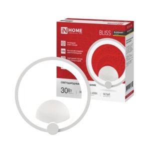Светильник настенный светодиодный ELEGANT BLISS-WH 30Вт 230В 3000-6500K 2400Лм STEP COLOR белый IN HOME