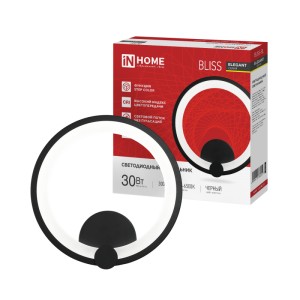 Светильник настенный светодиодный ELEGANT BLISS-BL 30Вт 230В 3000-6500K 2400Лм STEP COLOR черный IN HOME