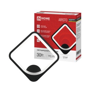 Светильник настенный светодиодный ELEGANT ARISTO-BL 30Вт 230В 3000-6500K 2400Лм STEP COLOR черный IN HOME