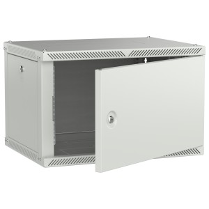 ITK LINEA W Шкаф настенный 6U 600х450мм дверь металл серый 2.0