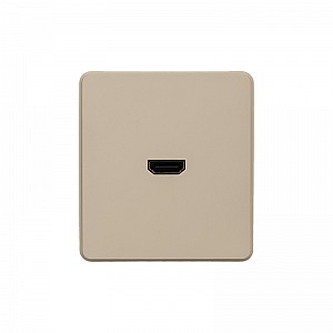 Розетка ROUND HDMI с/у шелк KRANZ