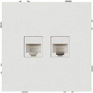 15-3108-01 Розетка ЭРА Galaxy 15-3108-01 информационная двойная 2XRJ45 IP20 белый