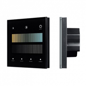 Панель сенсорная INTELLIGENT ARLIGHT SMART-DALI-301-11-1G-4SC-DT8 Черная 230В встраиваемая 2.4G IARL IP20 Пластик 5 лет (046562)