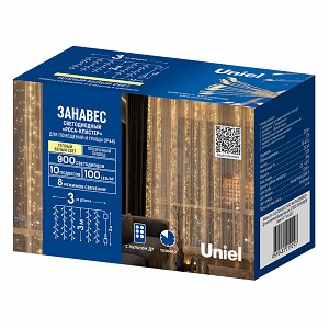 Занавесы Uniel ULD-C3030-900/DTA/RC WW IP44 DEWDROP
