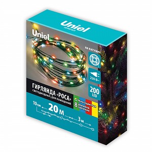 Гирлянды Uniel ULD-S2000-200/DGA MT IP20 DEW