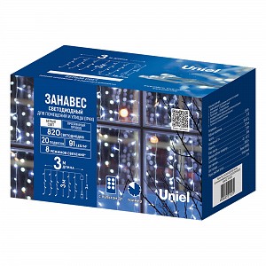 Занавесы Uniel ULD-C3030-820/DTA/RC WH IP44