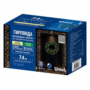 Гирлянды Uniel ULD-S0740-370/DGA/RC WW IP44 FIREWORK