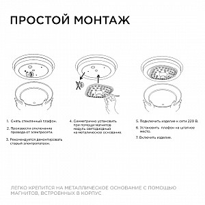 02-26 Модуль светодиодный со встроенным драйвером, 160-250В, 24Вт, 2100 лм, 4000 K, 160*160мм