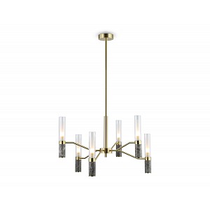 LH53353/6 GD/CL/WH золото/прозрачный/белый G9*6 max 40W D600*890
