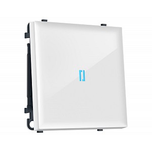 MS102020 Комплект механизма 1-кл выключателя с подсветкой 10000K SIGMA Белый глянец 10A-250V QUANT PRO (SP1020, PR101, G17B)