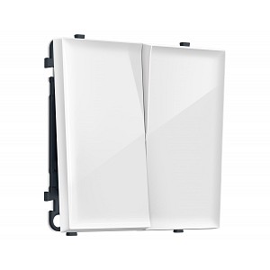 MS103010 Комплект механизма 2-кл выключателя SIGMA Белый глянец 10A-250V QUANT PRO (SP1030, PR115)