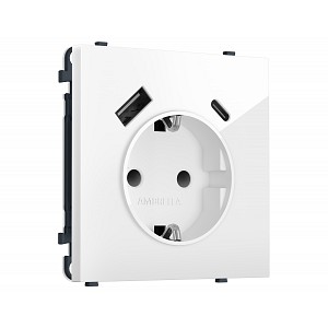 Купить MS110010 Комплект механизма электрической розетки SIGMA Белый глянец 2USB A+C 20W (быст. зар.) с/з с/ш 16A-250V QUANT PRO (SP1100, PR160) MS110010 Комплект механизма электрической розетки SIGMA Белый глянец 2USB A+C 20W (быст. зар.) с/з с/ш 16A-250V QUANT PRO (SP1100, PR160)