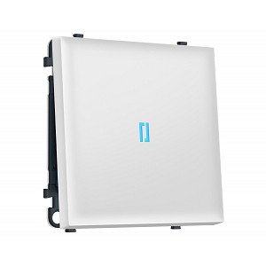MS122020 Комплект механизма 1-кл выключателя с подсветкой 10000K SIGMA Белый матовый 10A-250V QUANT PRO (SP1220, PR101, G17B)