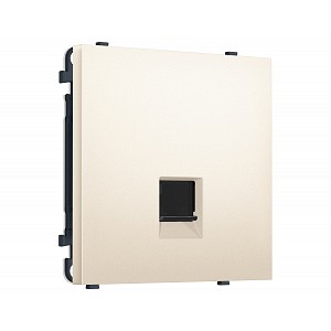 MS252005 Комплект механизма компьютерной розетки SIGMA Жемчужно-кремовый RJ-45 экранированной с/ш QUANT PRO (SP2520, PR185)