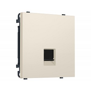 MS332005 Комплект механизма компьютерной розетки SIGMA Бежевый матовый RJ-45 экранированной с/ш QUANT PRO (SP3320, PR185)