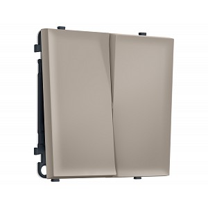 MS363020 Комплект механизма 2-кл проходного выключателя SIGMA Серо-бежевый матовый 10A-250V QUANT PRO (SP3630, PR120)