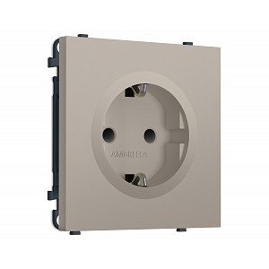 MS367010 Комплект механизма электрической розетки SIGMA Серо-бежевый матовый 50Hz 2P+E с/з с/ш 16A-250V QUANT PRO (SP3670, PR141)