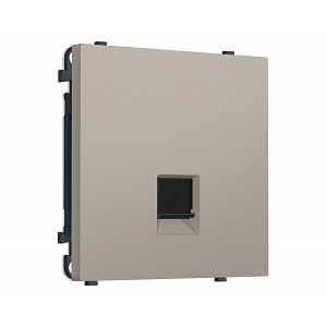 MS372030 Комплект механизма телефонной розетки SIGMA Серо-бежевый матовый RJ-11 (4P4C) с/ш QUANT PRO (SP3720, PR190)