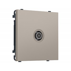 MS373005 Комплект механизма TV розетки оконечной экранированной SIGMA Серо-бежевый матовый 5-1000MHz 3dB QUANT PRO (SP3730, PR199)
