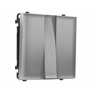 MS505010 Комплект механизма 3-кл выключателя SIGMA Сталь матовый 10A-250V QUANT PRO (SP5050, PR133)