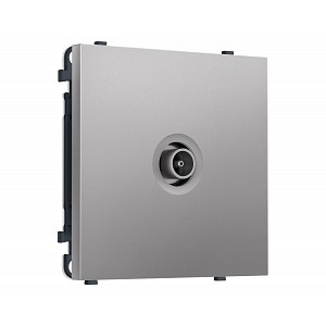 MS513010 Комплект механизма TV розетки оконечной SIGMA Сталь матовый 50-870 MHz 1dB QUANT PRO (SP5130, PR202)