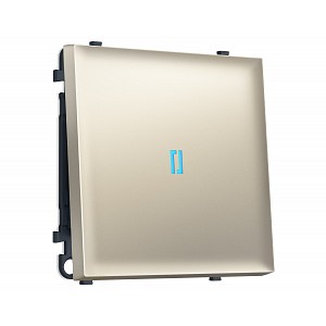 MS542020 Комплект механизма 1-кл выключателя с подсветкой 10000K SIGMA Шёлк 10A-250V QUANT PRO (SP5420, PR101, G17B)