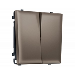 MS633010 Комплект механизма 2-кл выключателя SIGMA Темная бронза матовый 10A-250V QUANT PRO (SP6330, PR115)