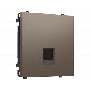 MS642005 Комплект механизма компьютерной розетки SIGMA Темная бронза матовый RJ-45 экранированной с/ш QUANT PRO (SP6420, PR185)
