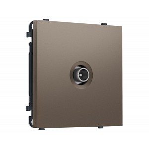 MS643030 Комплект механизма TV розетки проходной SIGMA Темная бронза матовый 5-1000 MHz 4dB QUANT PRO (SP6430, PR211)