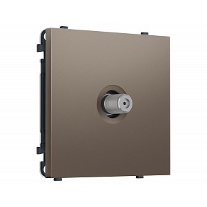 MS643050 Комплект механизма TV розетки SAT SIGMA Темная бронза матовый 5-2400MHz 3.5dB QUANT PRO (SP6430, PR215)