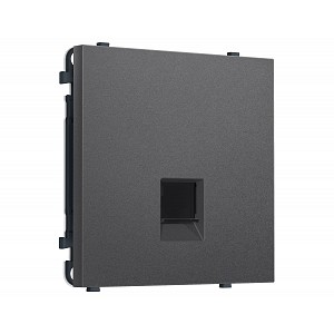 MS662030 Комплект механизма телефонной розетки SIGMA Антрацит серый RJ-11 (4P4C) с/ш QUANT PRO (SP6620, PR190)