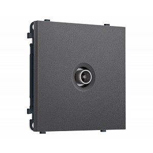 MS663010 Комплект механизма TV розетки оконечной SIGMA Антрацит серый 50-870 MHz 1dB QUANT PRO (SP6630, PR202)