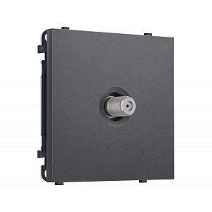 MS663050 Комплект механизма TV розетки SAT SIGMA Антрацит серый 5-2400MHz 3.5dB QUANT PRO (SP6630, PR215)