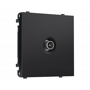 MS813010 Комплект механизма TV розетки оконечной SIGMA Черный матовый 50-870 MHz 1dB QUANT PRO (SP8130, PR202)