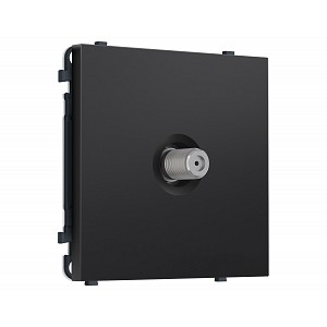 MS813050 Комплект механизма TV розетки SAT SIGMA Черный матовый 5-2400MHz 3.5dB QUANT PRO (SP8130, PR215)