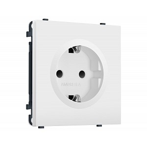 MS827010 Комплект механизма электрической розетки SIGMA Белый мягкое касание 50Hz 2P+E с/з с/ш 16A-250V QUANT PRO (SP8270, PR141)