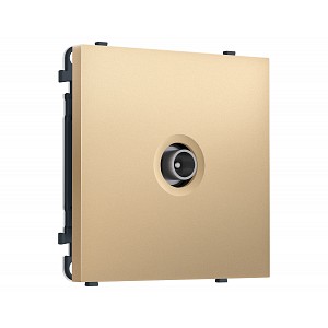 MS893030 Комплект механизма TV розетки проходной SIGMA Золото Мягкое касание 5-1000 MHz 4dB QUANT PRO (SP8930, PR211)