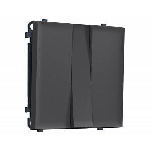 MS905010 Комплект механизма 3-кл выключателя SIGMA Графит Мягкое касание 10A-250V QUANT PRO (SP9050, PR133)