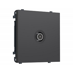 MS913005 Комплект механизма TV розетки оконечной экранированной SIGMA Графит Мягкое касание 5-1000MHz 3dB QUANT PRO (SP9130, PR199)
