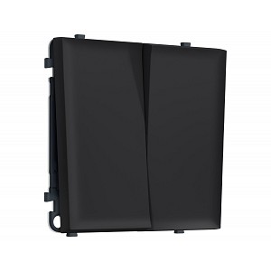 MS983020 Комплект механизма 2-кл проходного выключателя SIGMA Черный Мягкое касание 10A-250V QUANT PRO (SP9830, PR120)