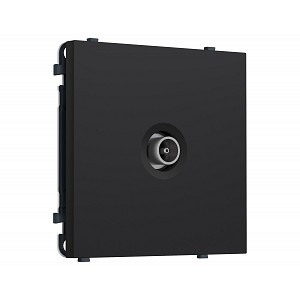 MS993010 Комплект механизма TV розетки оконечной SIGMA Черный Мягкое касание 50-870 MHz 1dB QUANT PRO (SP9930, PR202)