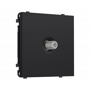 MS993050 Комплект механизма TV розетки SAT SIGMA Черный Мягкое касание 5-2400MHz 3.5dB QUANT PRO (SP9930, PR215)
