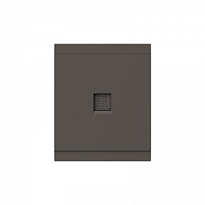 Розетка SETE компьютерная RJ45 кат6 с/у графит IP20/IP44 KRANZ