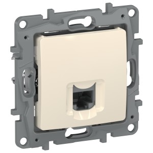 IEKETIKA Розетка компьютерная RJ45 категория 5Е UTP 6723411 слоновая кость IEK