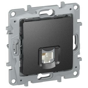 IEKETIKA Розетка телефонная RJ11 6726401 антрацит IEK