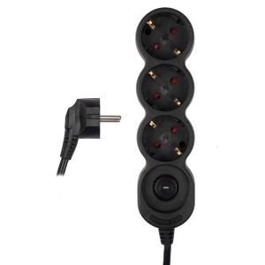 JAZZway EX-03GS-500-bk (3 x 5) заземл., выкл.
