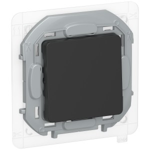 IEKINSPIRIA Переключатель 1-клавишный схема 6 10АХ IP44 безвинтовые зажимы 6736791 черный матовый IEK